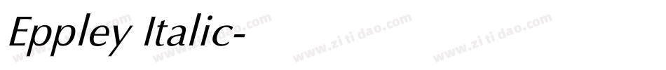 Eppley Italic字体转换